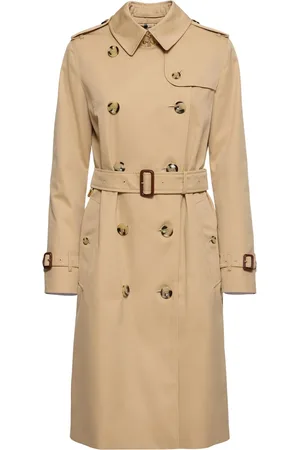Burberry Kensington Long Canvas Trench Coat