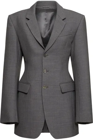 WARDROBE.NYC Wool Single Breasted Blazer