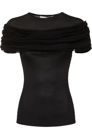 CHRISTOPHER ESBER Sonora Veiled Viscose & Silk Top