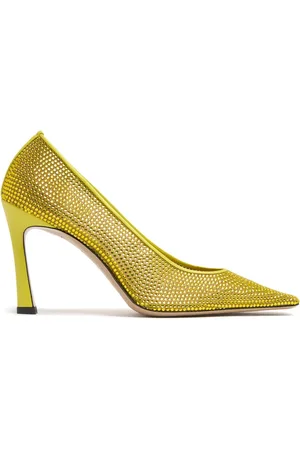 The Attico 95mm Juno Mesh & Crystal Pumps