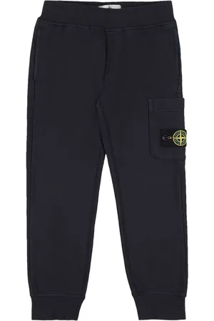 Stone Island Organic Cotton Sweatpants W/ Logo Patch