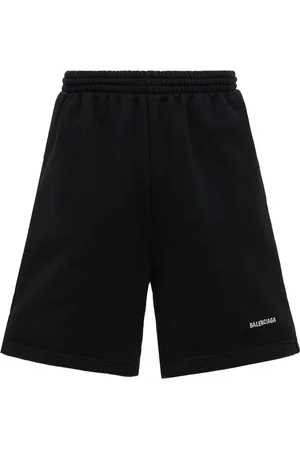 Balenciaga Logo Cotton Sweat Shorts