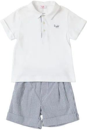 Il gufo Cotton Stretch Polo Shirt & Shorts