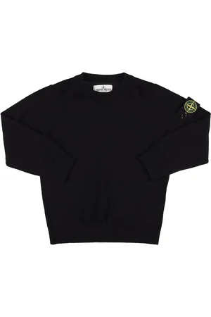Stone Island Logo Wool Knit Sweater