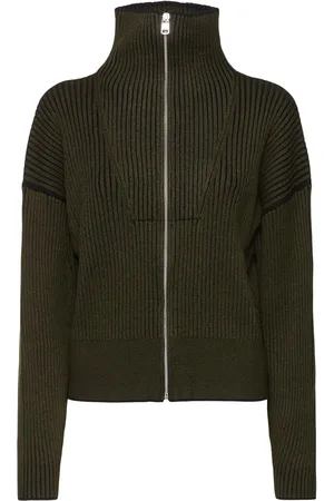 Varley Carmen Rib Knit Zip Sweater
