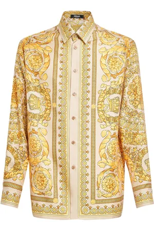 VERSACE Barocco Printed Silk Shirt
