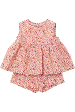 Il gufo Printed Cotton Top & Shorts