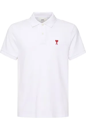 Ami Logo Organic Cotton Piqué Polo