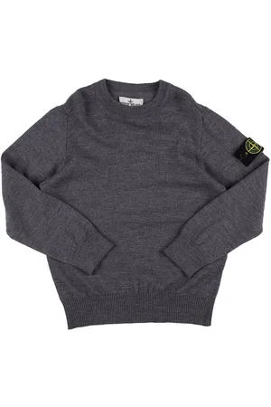 Stone Island Logo Wool Knit Sweater