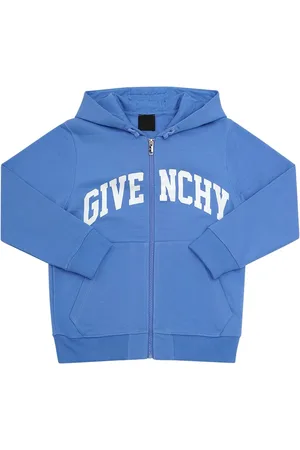 Givenchy Logo Cotton Fleece Zip Hoodie