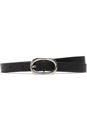 ANINE BING Mini Signature Link Leather Belt