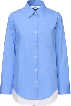 Victoria Beckham Double-layer Cotton Poplin Shirt