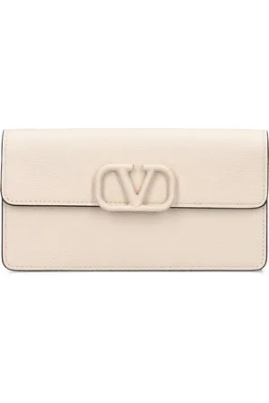 VALENTINO GARAVANI Vlogo Leather Wallet W/chain