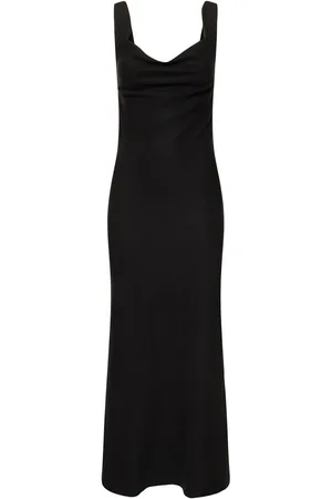 St Agni Double Drape Long Dress