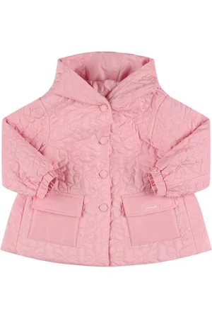 MONNALISA Quilted Poly Hooded Jacket