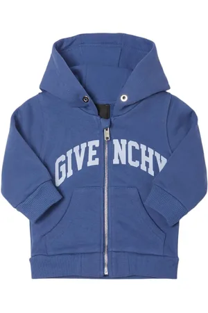 Givenchy Printed Cotton Blend Zip-up Sweatshirt