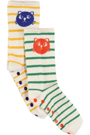 Mini Rodini Pack Of 3 Cotton Blend Non-slip Socks