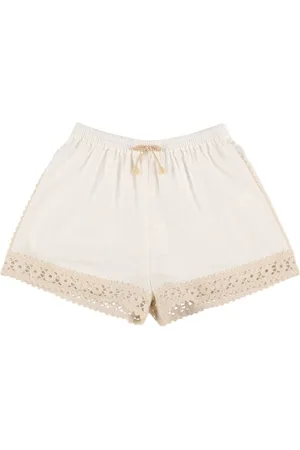 ZIMMERMANN Cotton & Lace Shorts