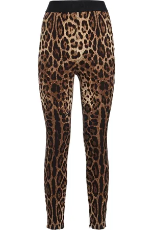 Dolce & Gabbana Leopard Print Jersey Leggings