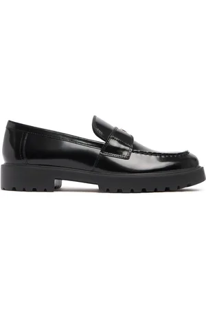 Tory Burch 20mm Classic Lug Brushed Leather Loafers