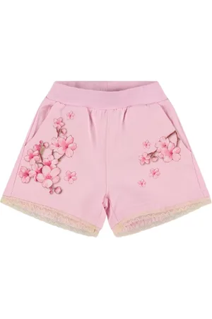 MONNALISA Printed Cotton Blend Sweat Shorts
