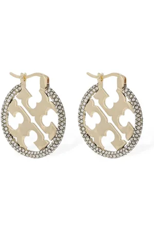Tory Burch Miller Pavé Hoop Earrings