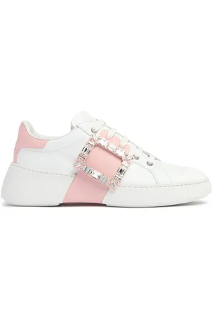 Roger Vivier 40mm Viv Skate Leather Sneakers