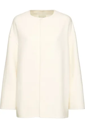 Loulou Studio Gio Round Neck Short Coat
