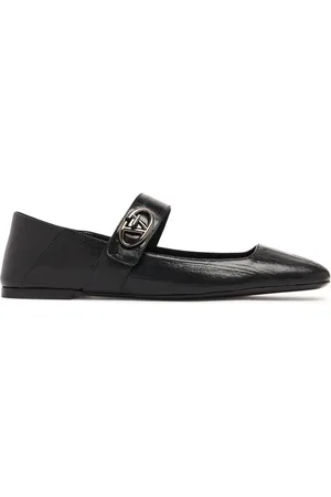 VALENTINO GARAVANI 5mm Vlogo Locker Ballerina Flats