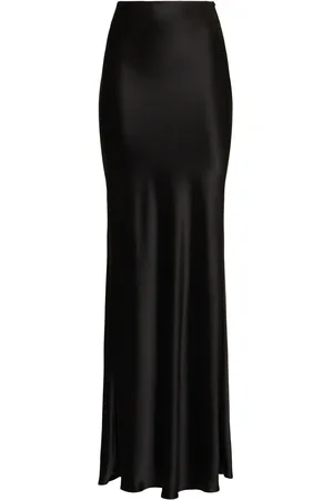 GALVAN Valletta Satin Long Skirt