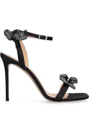 Mach & Mach 110mm Wonder Tulip Satin Sandals