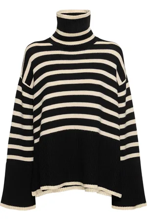 Totême Signature Wool Blend Turtleneck Sweater