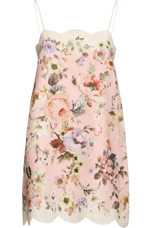 ZIMMERMANN Acacia Printed Linen Mini Dress
