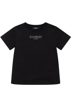 Balmain Embellished Cotton Jersey T-shirt