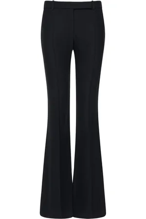 Alexander McQueen Flared Leaf Crepe Pants