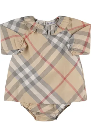Burberry Check Print Cotton Dress & Diaper Cover