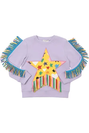 Stella McCartney Embroidered Cotton Crewneck Sweatshirt