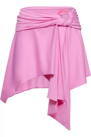 The Attico Jersey Mini Skirt W/ Ring