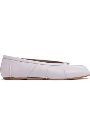 Maison Margiela 10mm Tabi Leather Ballerina Flats