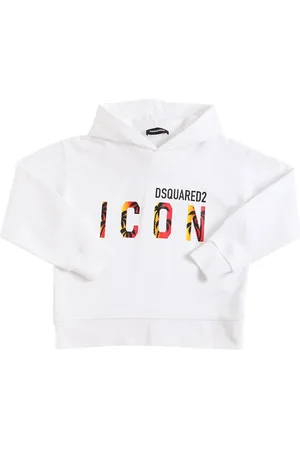 Dsquared2 Icon Logo Print Cotton Hoodie