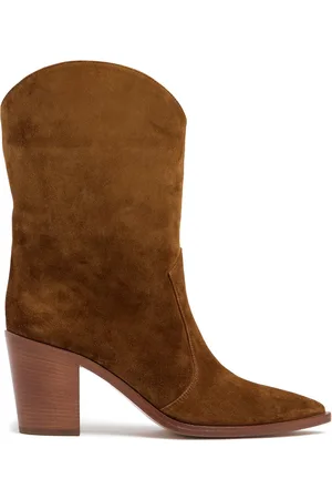 Gianvito Rossi 70mm Denver Suede Cowboy Boots