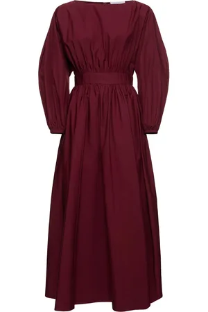 GABRIELA HEARST Ahmose Cotton Poplin Midi Dress