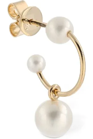 SOPHIE BILLE BRAHE Claudia Pearl Hoop Mono Earring