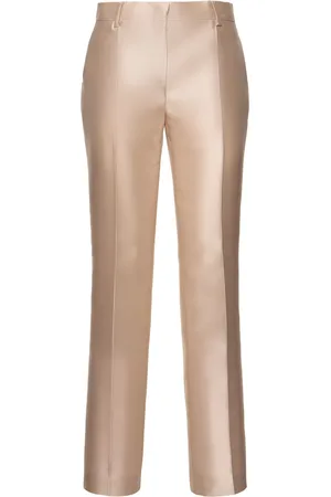 Alberta Ferretti Mikado Slim Pants