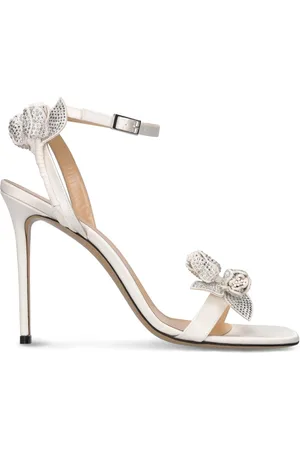 Mach & Mach 110mm Wonder Tulip Satin Sandals