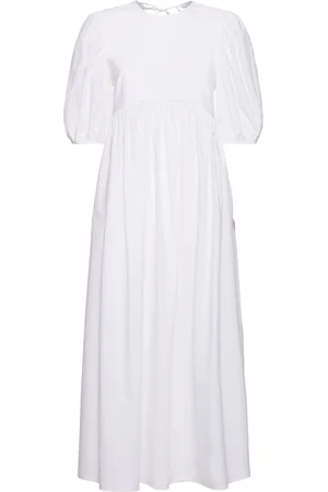 Cecilie Bahnsen Ailey Cotton Poplin Midi Dress