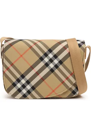 Burberry Check Print Nylon Shoulder Bag