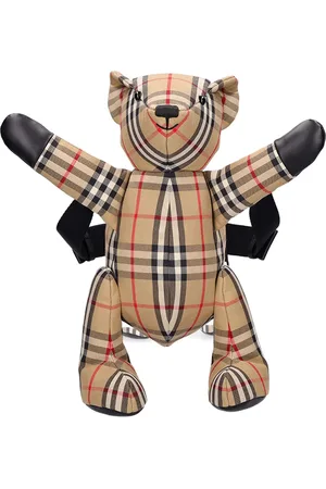 Burberry Check Print Cotton Bear Backpack