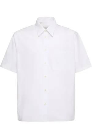 LANEUS Unisex Poplin Short Sleeve Shirt