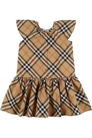 Burberry Check Print Cotton Poplin Dress